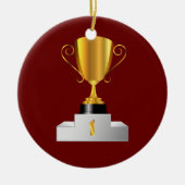 Golden trofee keramisch ornament (Voorkant)