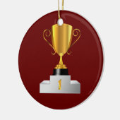 Golden trofee keramisch ornament (Links)