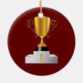 Golden trofee keramisch ornament (Achterkant)