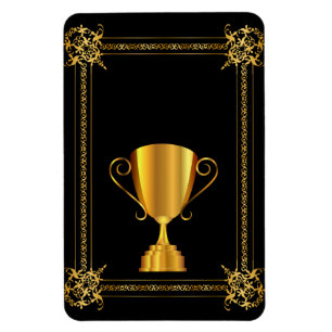Golden trofee magneet