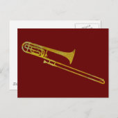 Golden Trombone Briefkaart (Voorkant / Achterkant)