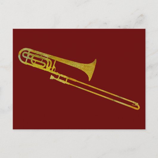 Golden Trombone Briefkaart (Voorkant)