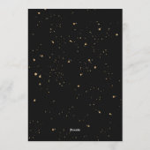 Golden Tropical Palm Leaves 17th Birthday  Kaart (Achterkant)