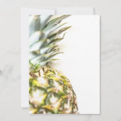 Golden Tropical Pineapple Island Beach Wedding Kaart (Achterkant)