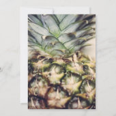 Golden Tropical Pineapple Sweet 16 Party Kaart (Achterkant)