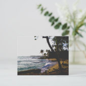 Golden Tropical Sand Briefkaart (Staand voorkant)