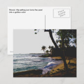 Golden Tropical Sand Briefkaart (Voorkant / Achterkant)