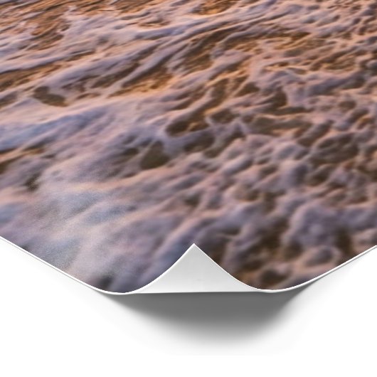 Golden Tropical Sunset Beach Poster (Hoek)