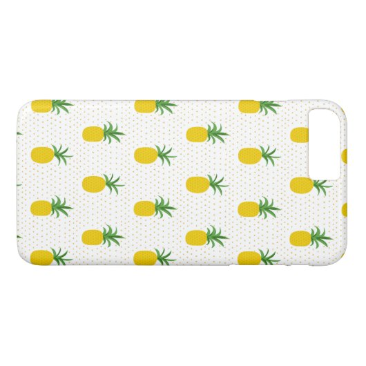 Golden Tropische anananappels Case-Mate iPhone Case (Achterkant (Horizontaal))