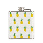 Golden Tropische anananappels | Monogram Heupfles (Achterkant)