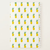 Golden Tropische anananappels | Monogram Planner (Achterkant)