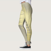 Golden Tropische palmbladeren Leggings (Links)