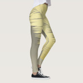 Golden Tropische palmbladeren Leggings (Rechts)