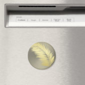 Golden Tropische palmbladeren Magneet (Insitu (Vaatwasser))