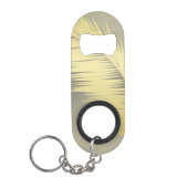 Golden Tropische palmbladeren Mini Flessenopener (Voorkant)