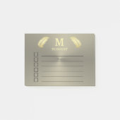 Golden Tropische palmbladeren Post-it Notes (Voorkant)