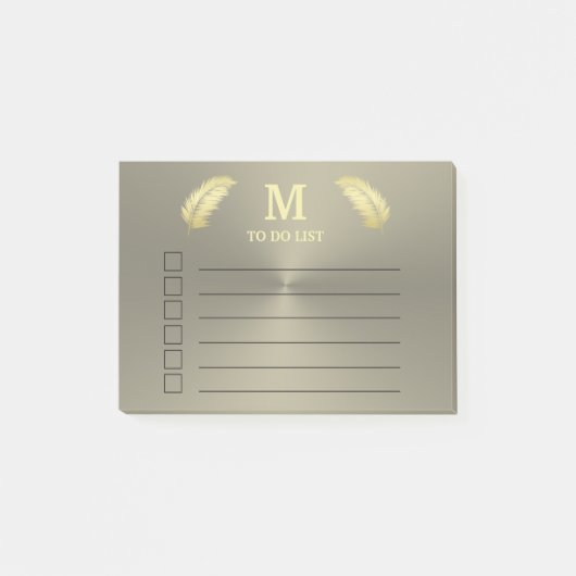 Golden Tropische palmbladeren Post-it Notes (Voorkant)