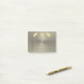 Golden Tropische palmbladeren Post-it Notes (Op bureau)