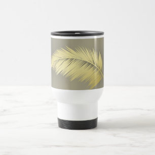 Golden Tropische palmbladeren Reisbeker