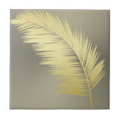 Golden Tropische palmbladeren Tegeltje (Voorkant)
