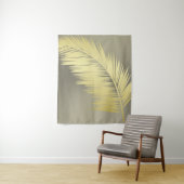 Golden Tropische palmbladeren Wandkleed (In situ)