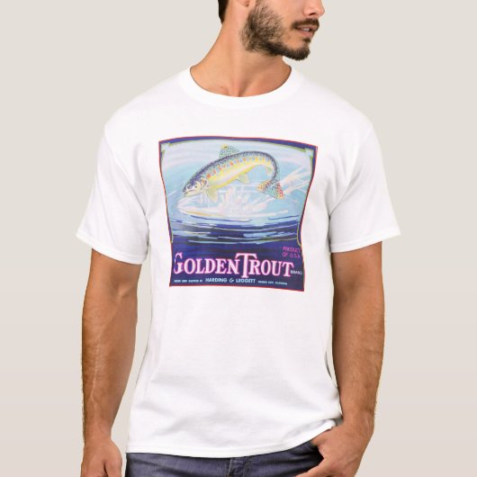 Golden Trout Brand  Label T-shirt (Voorkant)
