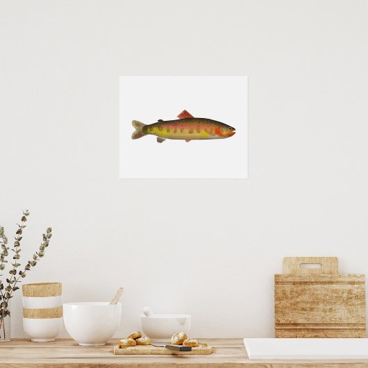 Golden Trout Poster (Keuken)