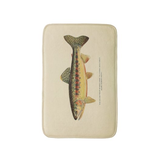 Golden Trout van Soda Creek, California Bath Mat (Voorkant Verticaal)
