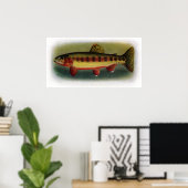Golden Trout van Volcano Creek Poster (Thuiskantoor)