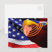 Golden Trump Bird USA Briefkaart (Voorkant / Achterkant)