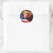 Golden Trump Bird USA Vlag Ronde Sticker (Tas)