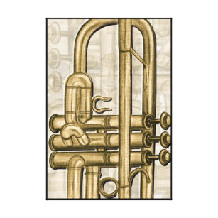 Golden Trumpet Canvas afdrukken