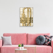 Golden Trumpet Canvas afdrukken (Insitu (Woonkamer))