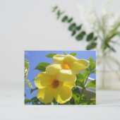 Golden Trumpet Flowers I Briefkaart (Staand voorkant)