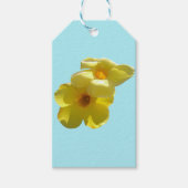 Golden Trumpet Flowers I Cadeaulabel (Voorkant)