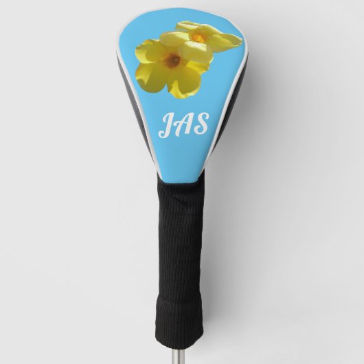 Golden Trumpet Flowers I Golfheadcover (Voorkant)