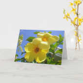 Golden Trumpet Flowers I Kaart (Gele Bloem)
