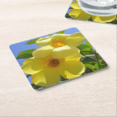 Golden Trumpet Flowers I Kartonnen Onderzetters (Schuin)