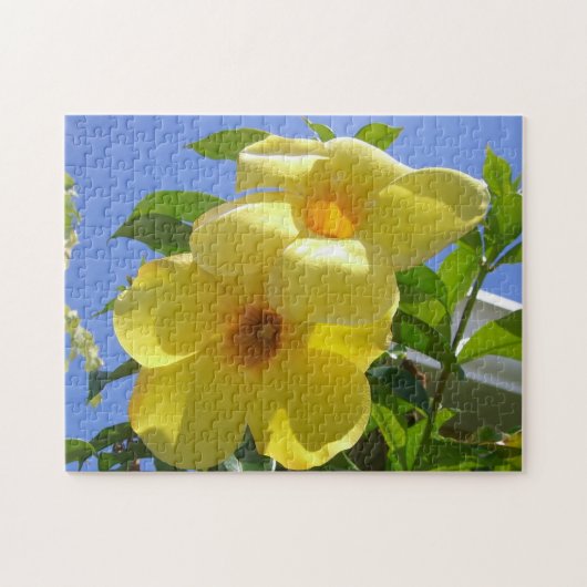 Golden Trumpet Flowers I Legpuzzel (Horizontaal)