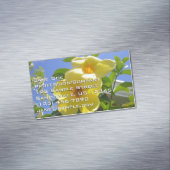 Golden Trumpet Flowers I Magnetisch Visitekaartje (Voorbeeld)