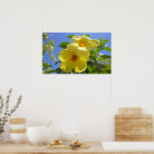 Golden Trumpet Flowers I Poster (Keuken)