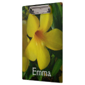Golden Trumpet Flowers II Tropisch Klembord (Links)