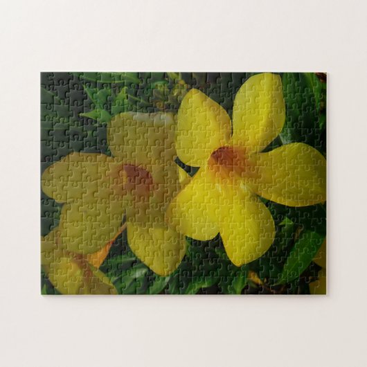 Golden Trumpet Flowers II Tropisch Legpuzzel (Horizontaal)