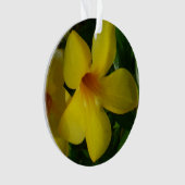 Golden Trumpet Flowers II Tropisch Ornament (voorkant)