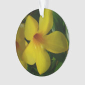 Golden Trumpet Flowers II Tropisch Ornament (voorkant)