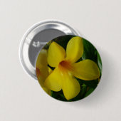 Golden Trumpet Flowers II Tropisch Ronde Button 5,7 Cm (Voorkant /achterkant)