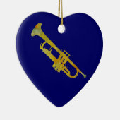 Golden Trumpet Keramisch Ornament (Rechts)