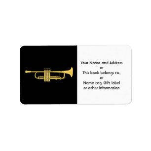 Golden Trumpet Music Theme Etiket