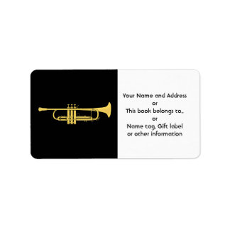 Golden Trumpet Music Theme Etiket