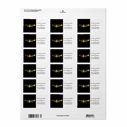 Golden Trumpet Music Theme Etiket (Full Sheet)